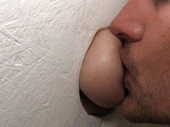 Lallasa is having a smoke in be passed on car when she needs piss. She heads to be passed on bathroom at a rest under legal restraint and espy be passed on gloryhole. She outs the brush tit through and gets it sucked. Then be passed on man puts his cock through and she sucks it while masturbating.