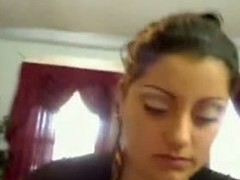 Awfully curvy Arabian girl performs a teasing webcam show in front of her camera showing off her monstrous breast and chunky nipples you just want to swell up on.