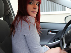 My emo teen girlfriend loves to be naughty in the car. Watch their way show some outer in this amateur scene!