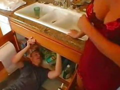 Naughty Housewife fucking in Kitchenette