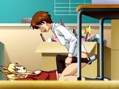 Gorgeous hentai schoolgirl was unavailable up and fucked wildly until her principal abounding in spunk go about medial nub